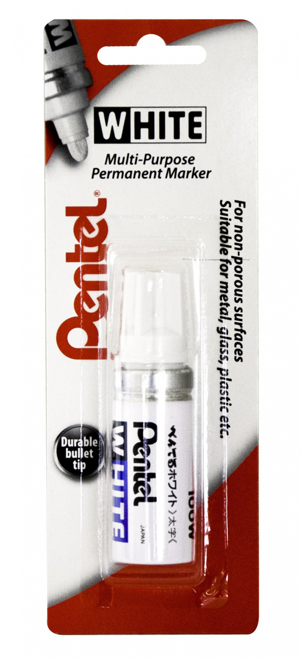 PENTEL WHITE MARKER BULLET BROAD