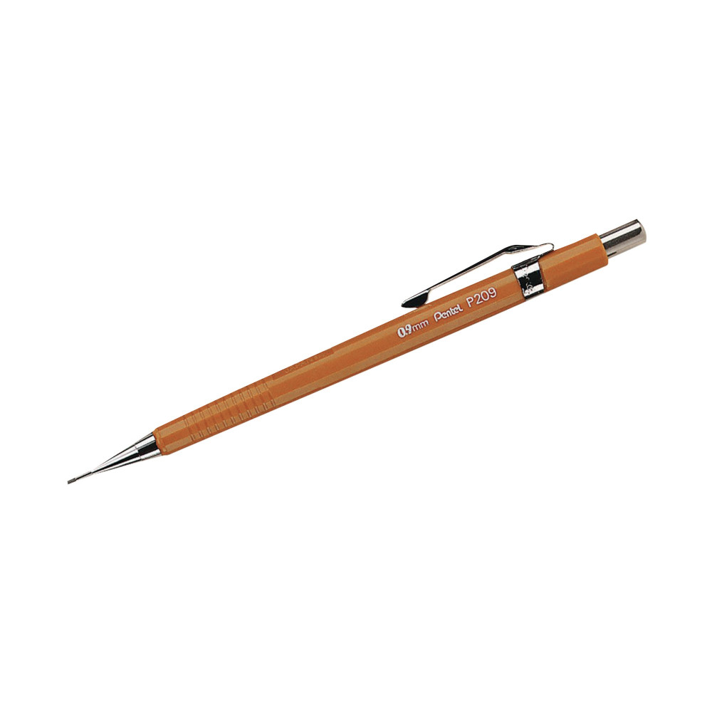 PENTEL 0.9MM AUTO PENCIL YLW PK12