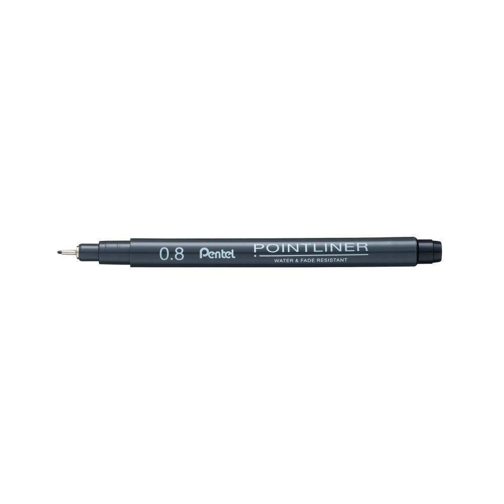 PENTEL P/LINER PIGMT LINE 0.8 BLK 12