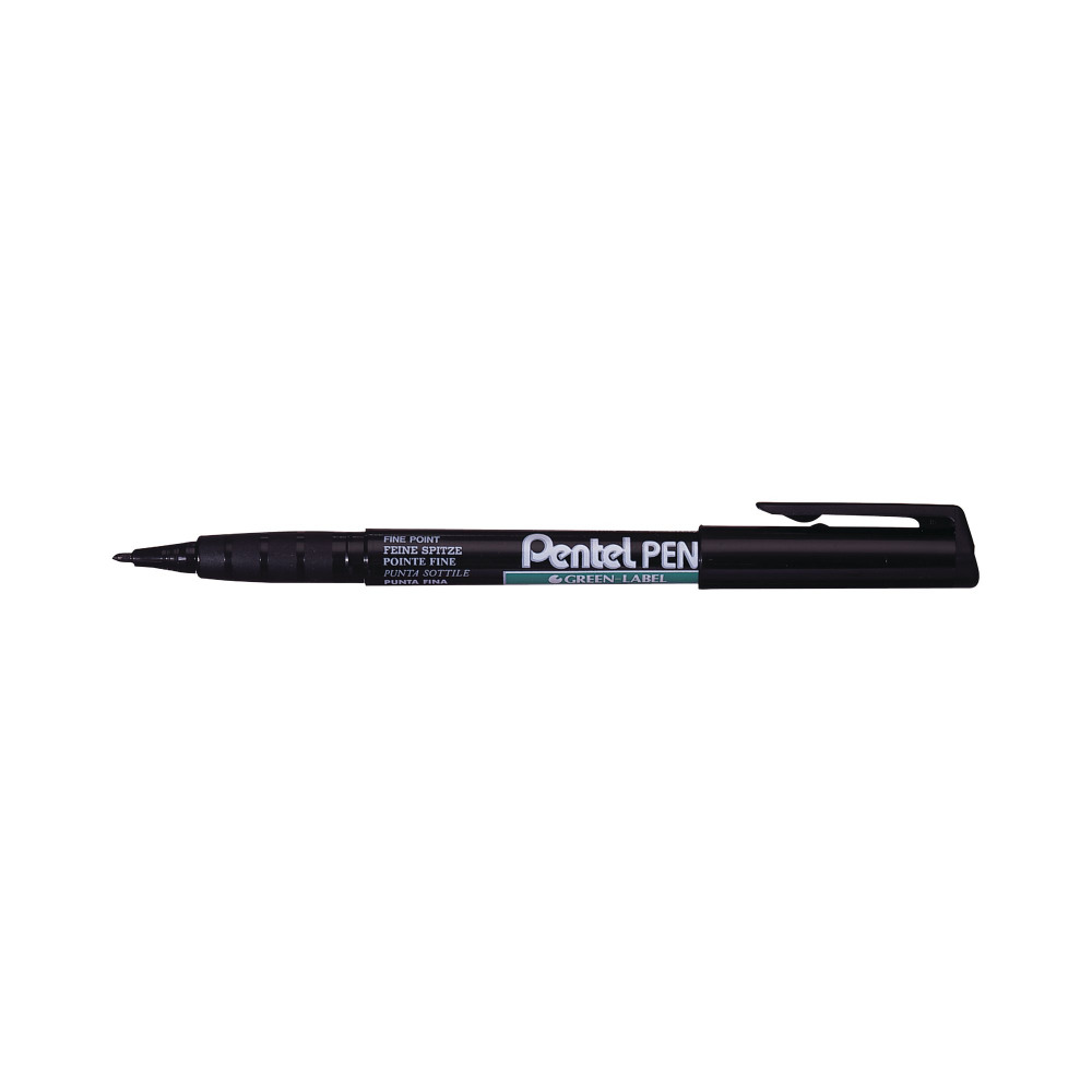 PENTEL NMS50 MARKER 0.8 BLACK PK12