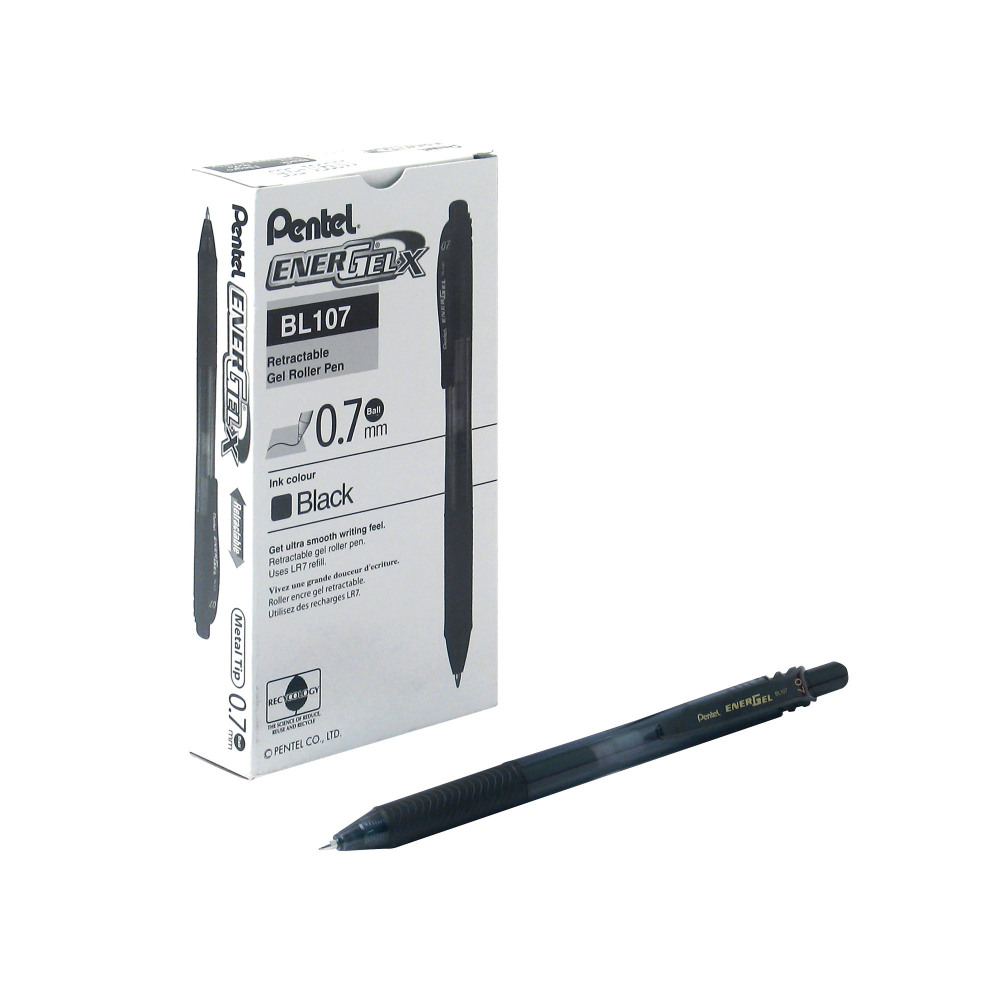 PENTEL ENERGEL X PEN MED BLACK