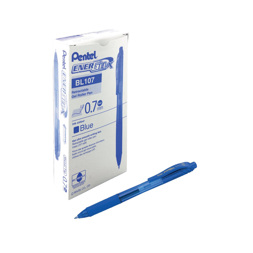 PENTEL ENERGEL X PEN MED BLUE