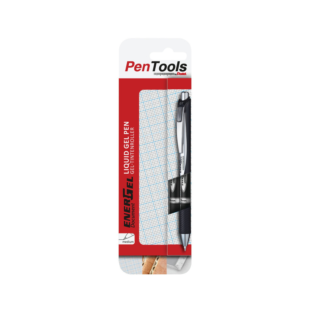 PENTEL ENERGEL XM RLBALL PERM BLK P2