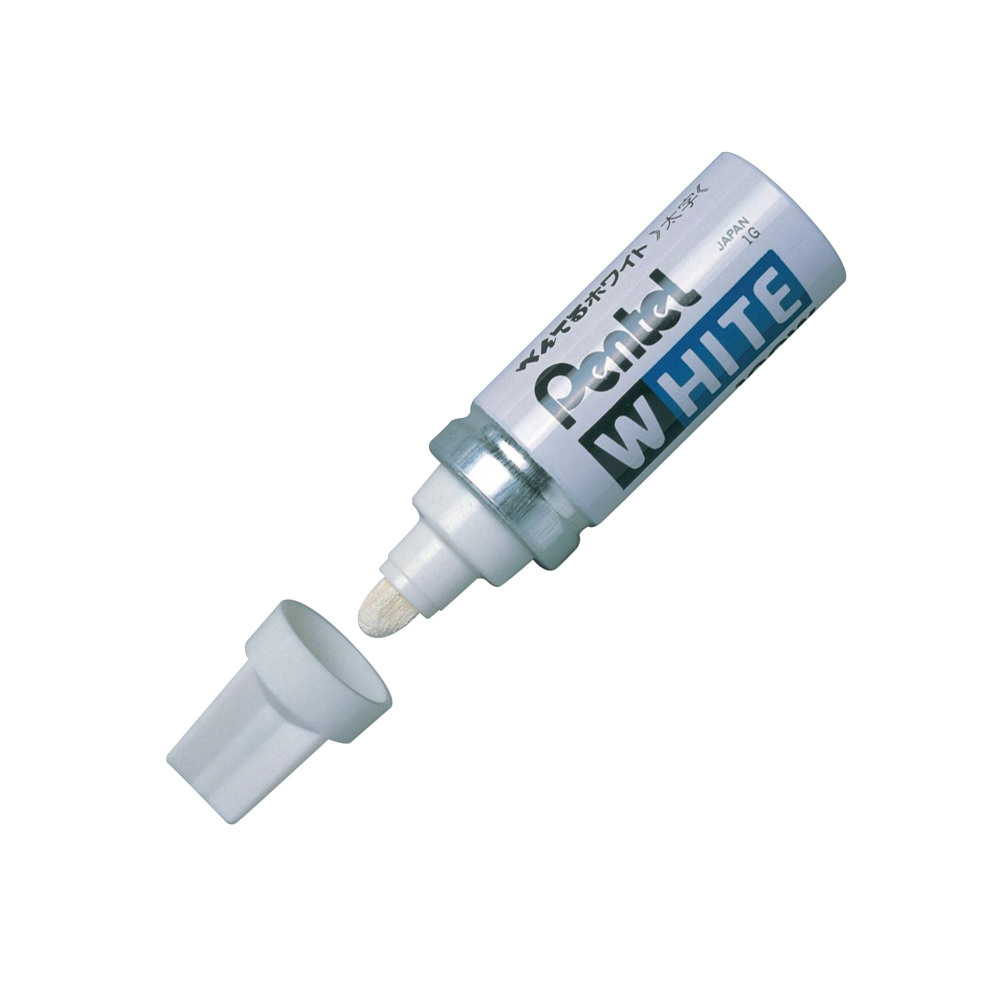 PENTEL X100W PERM WHITE MRKR BOX 12