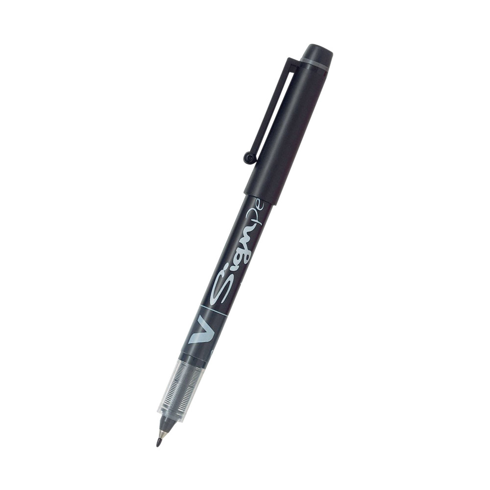 PILOT V SIGN PEN BLACK SWVSP01 PK12