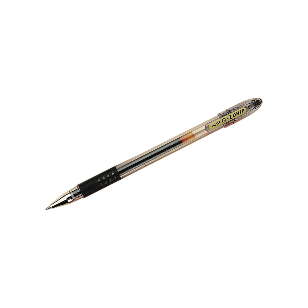PILOT RBALL GRIP PEN GEL FN BLK PK12