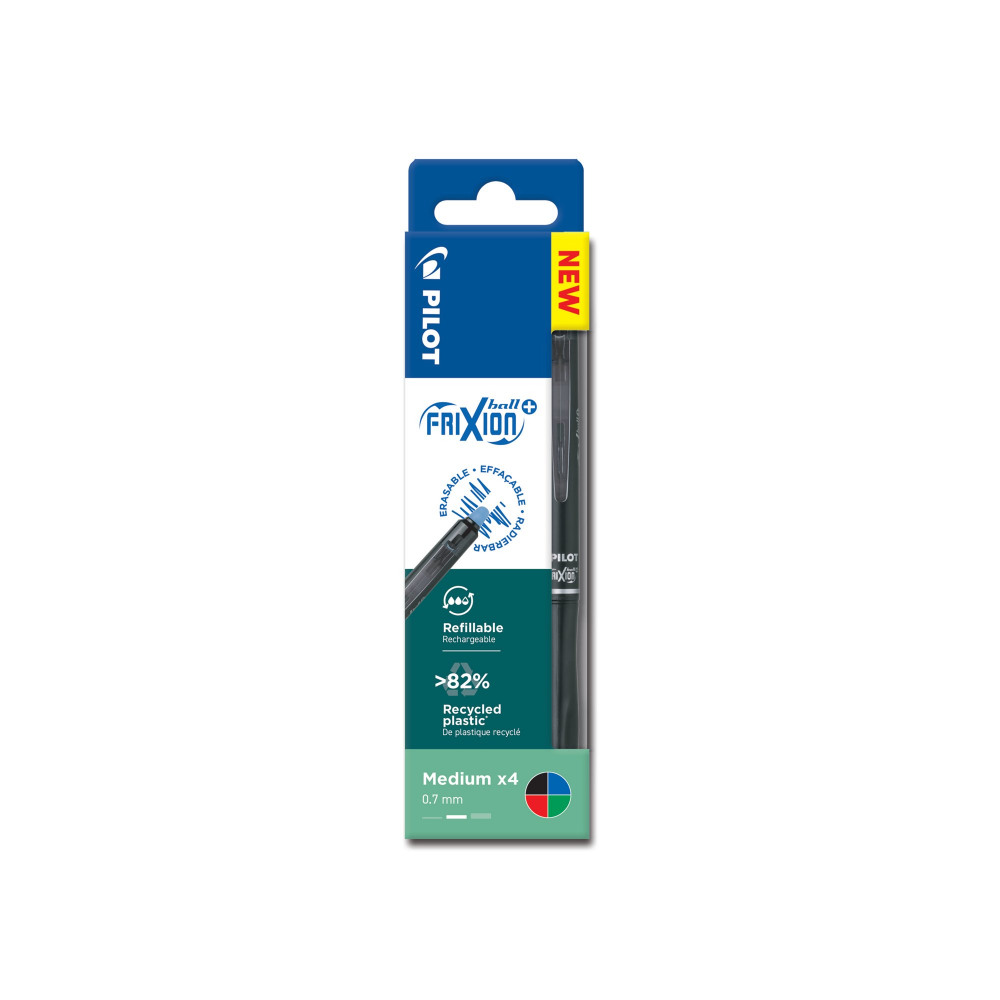 PILOT FRIXION BALL PLUS 07 ASST PK4
