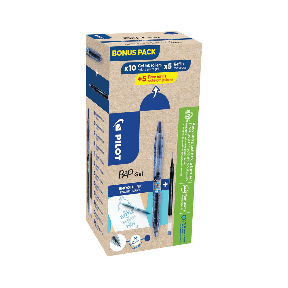 PILOT B2P 10 RBAL 10 REFIL BLU PK20