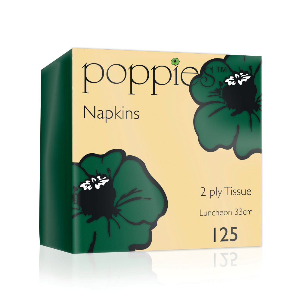 2PLY LUNCH NAPKIN FORGRN 33CM PK125