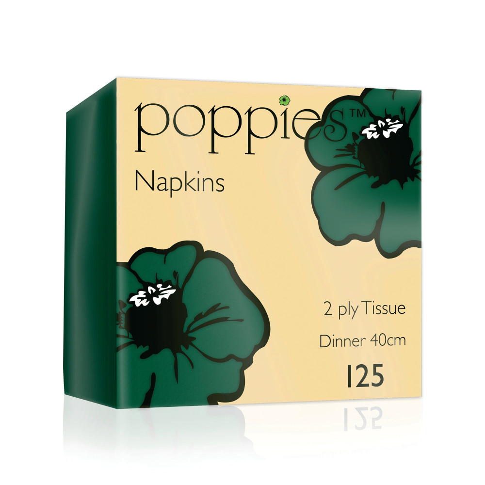 2PLY DINNER NAPKIN FORGRN 40CM PK125