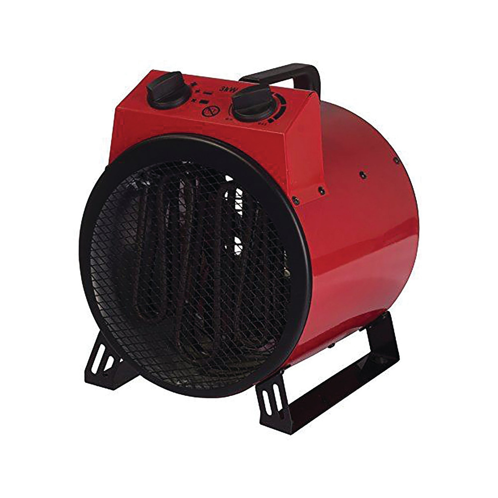 IGENIX 3000W INDL DRUM FAN HTR RED