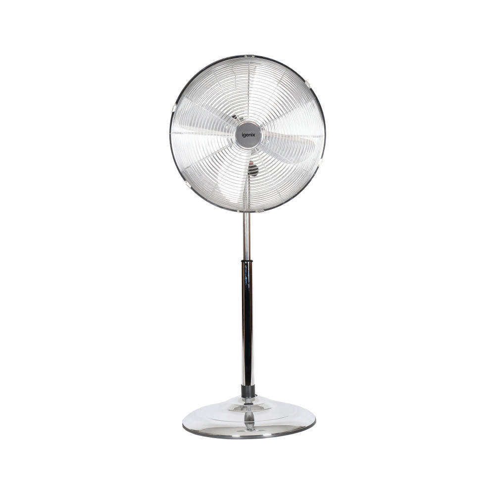 IGENIX 16 INCH PEDESTAL FAN CHROME