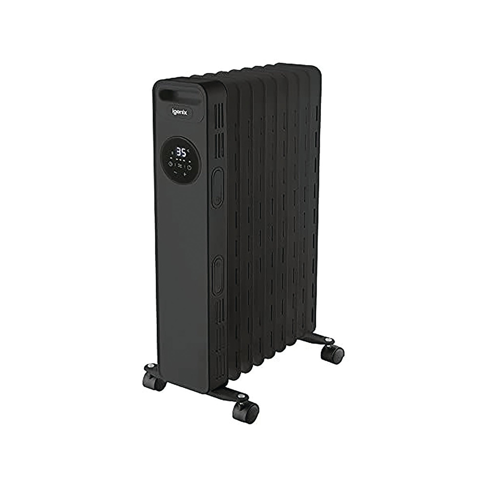 IGENIX 2500W OIL FILLED RADIATOR BLK