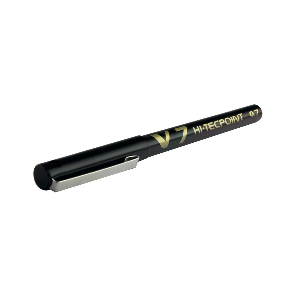 PILOT V7 ROLLERBALL LIQ INK BLK PK12
