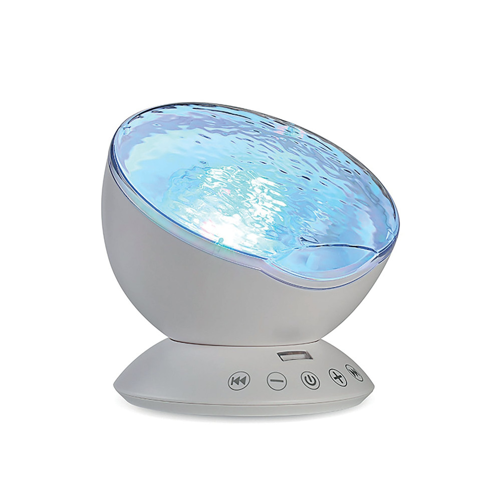 OCEAN WAVE PROJECTOR LAMP WHITE