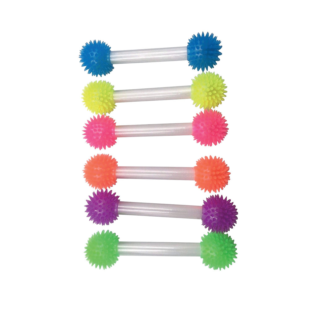 SPIKEY LIGHT UP DOUBLE BATON 430MM