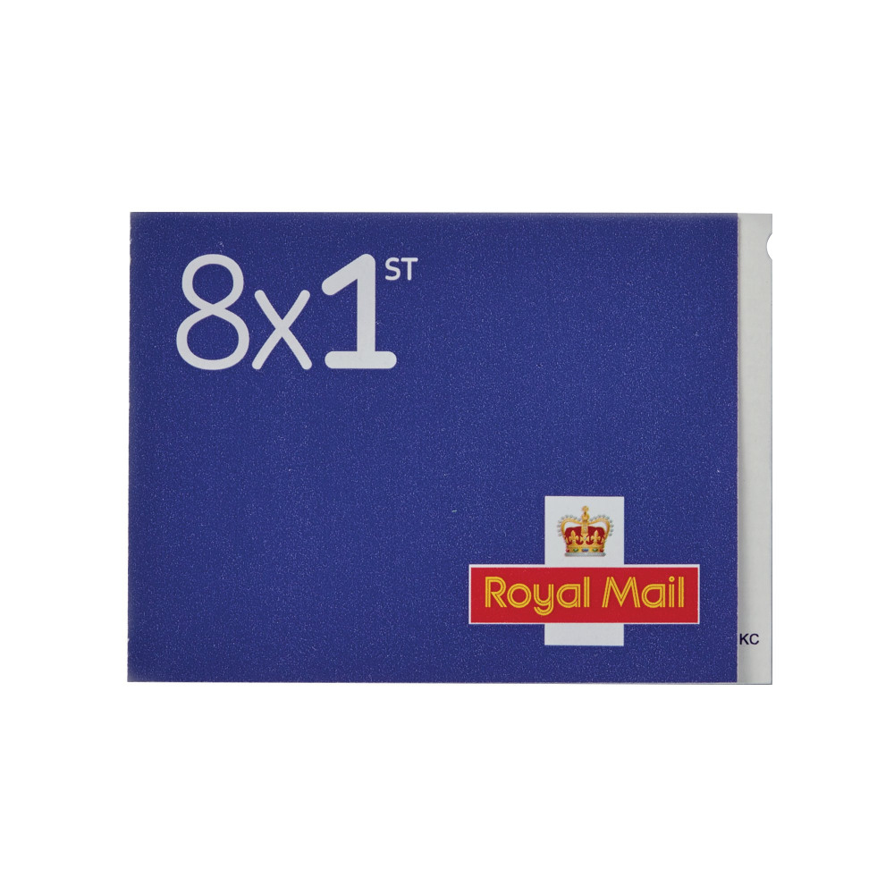 ROYAL MAIL 1ST CLASS STAMP BK PK8