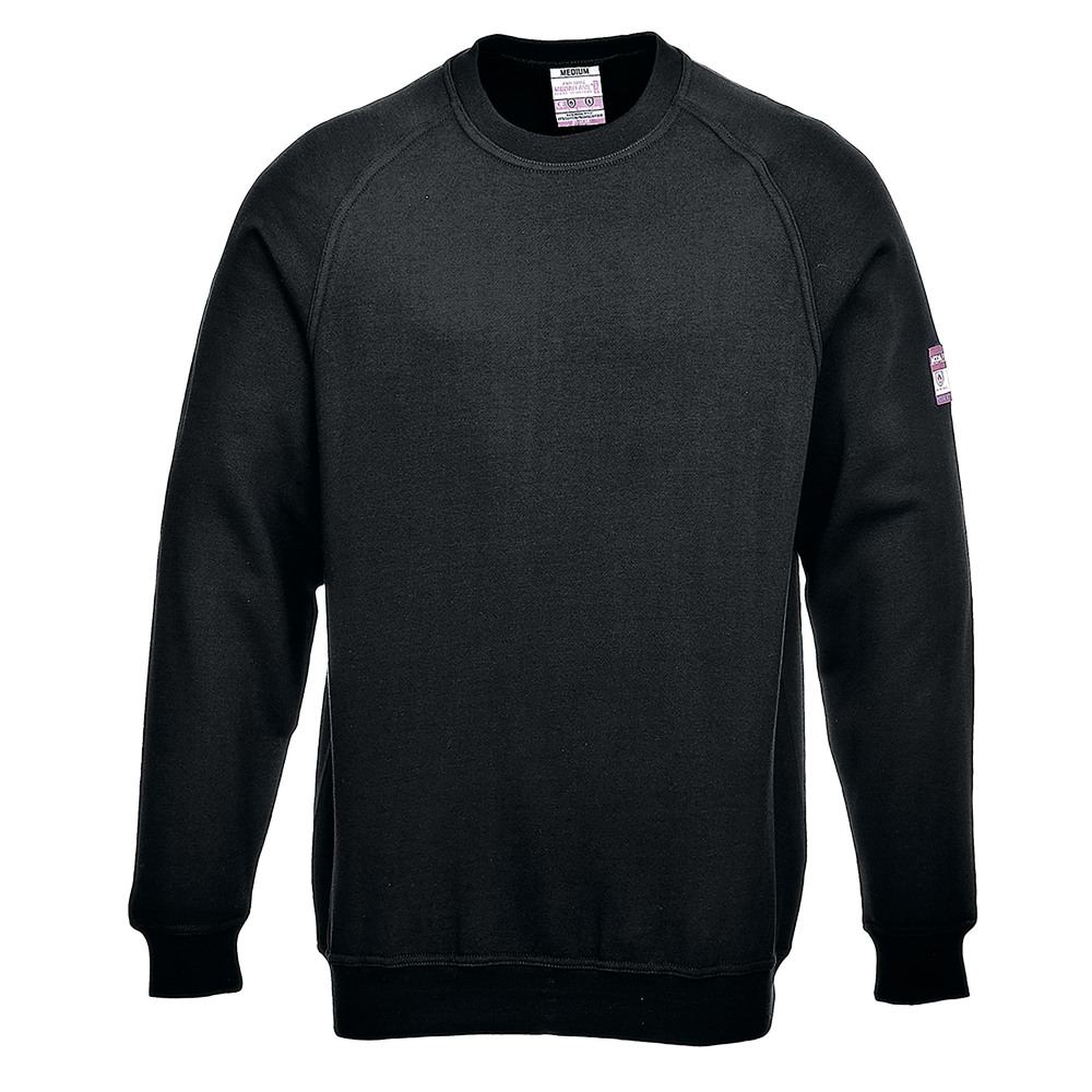 FR ANTI-STATIC SWEATSHIRT BLACK L