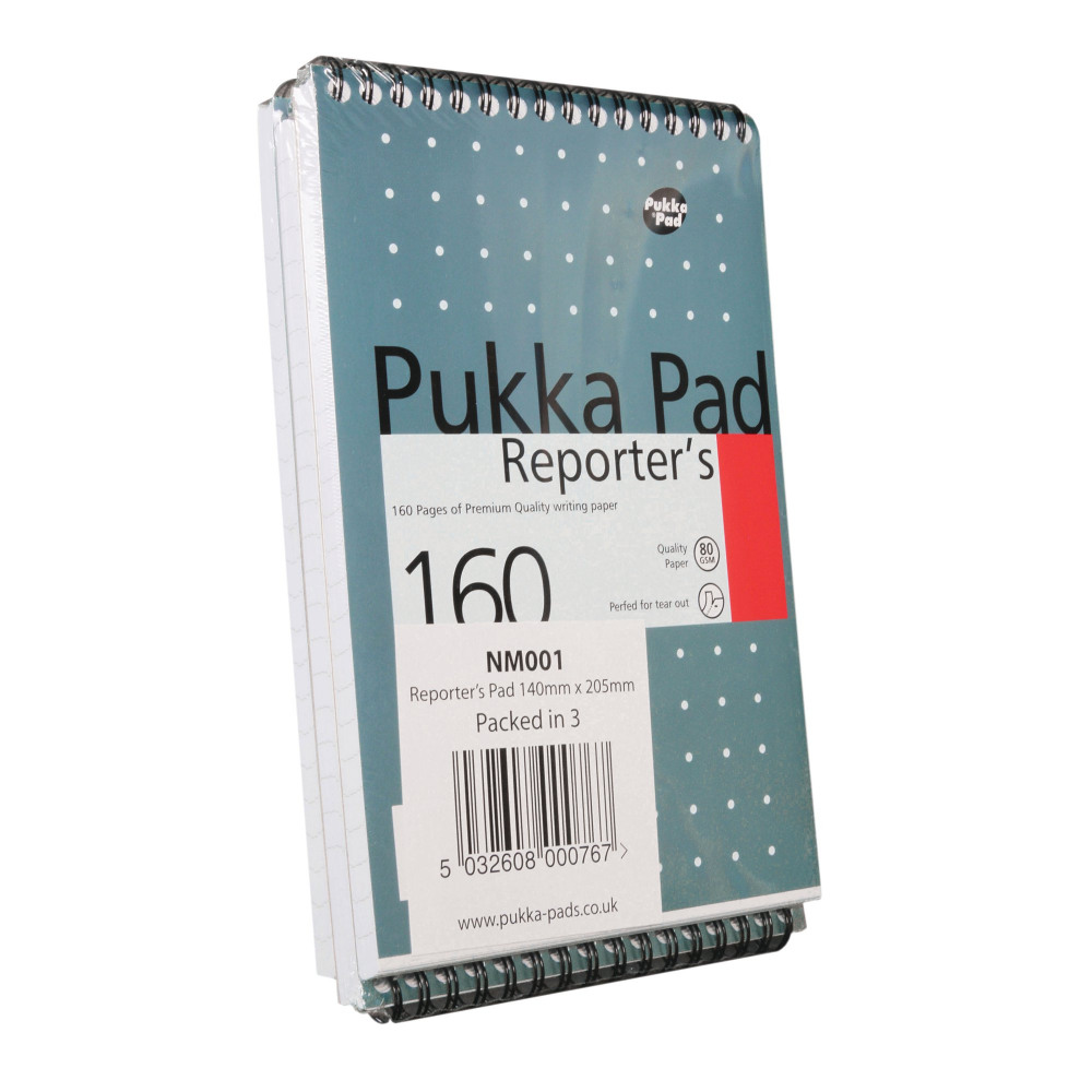 PUKKA METALLIC REPORTER PAD PK3
