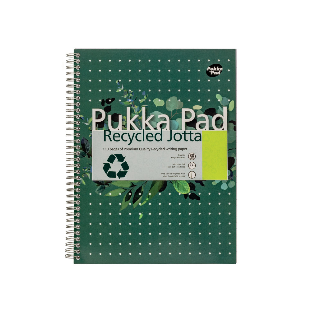 PUKKA RECYCLED WIREBOUND PAD A4 PK3