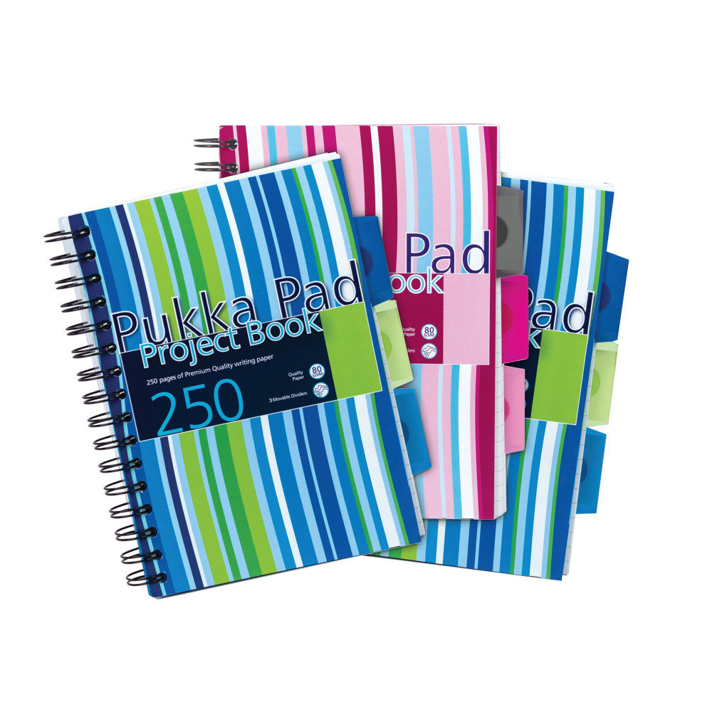 PUKKA PROJECT BOOK A5 BLU PNK PK3