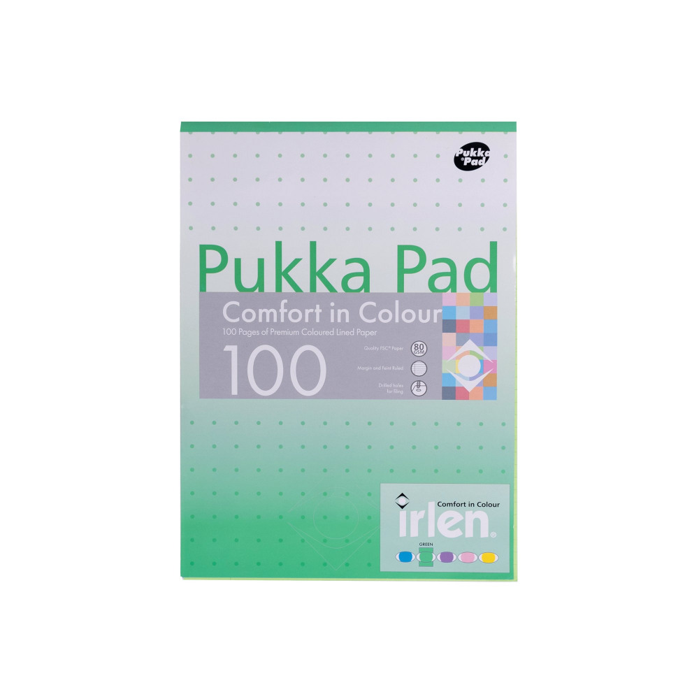 PUKKA PAD A4 REFILL PAD GREEN PK6