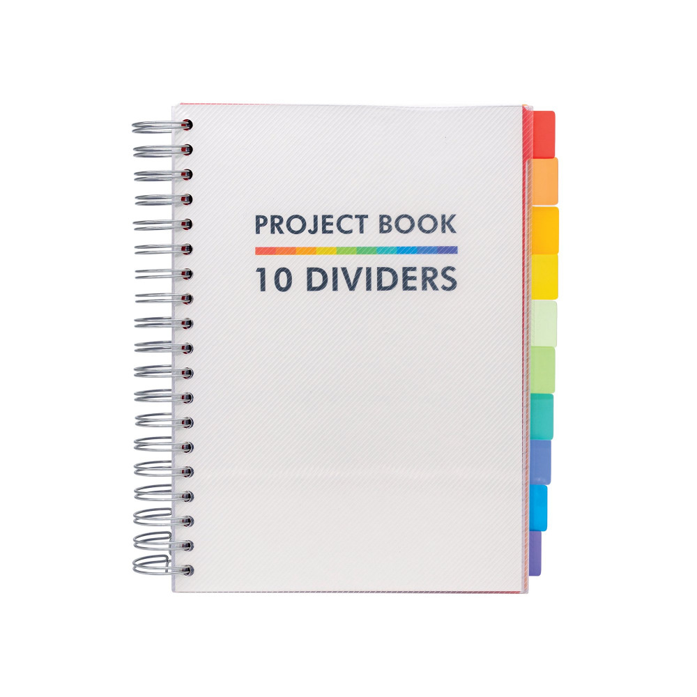 PUKKA PADS PROJ BOOK/10 DIVDR B5 WHT