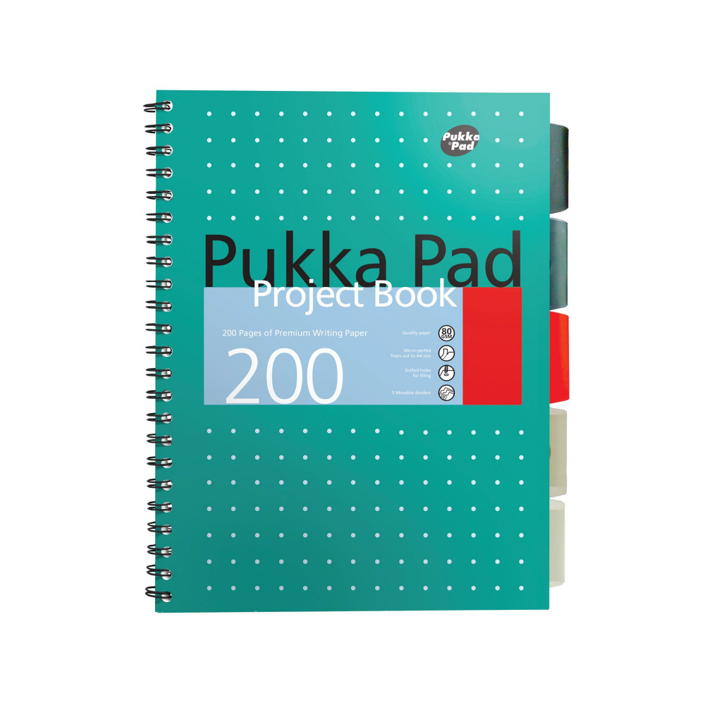 PUKKA METALLIC PROJECT BOOK B5 PK3