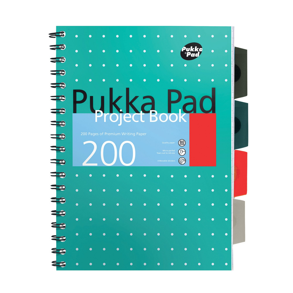 PUKKA MET PROJECT BOOK A4 PLUS PK3