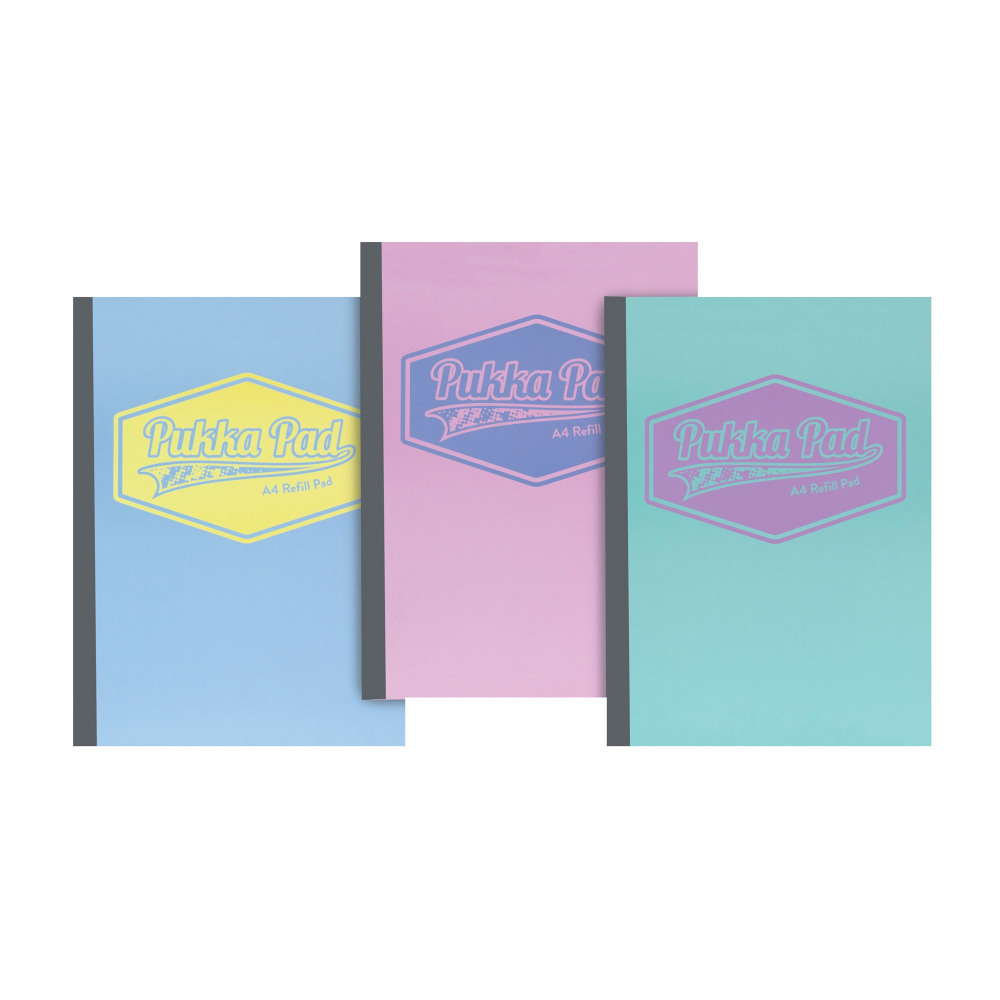 PUKKA PASTEL A4 REFILL PAD 400PP PK3