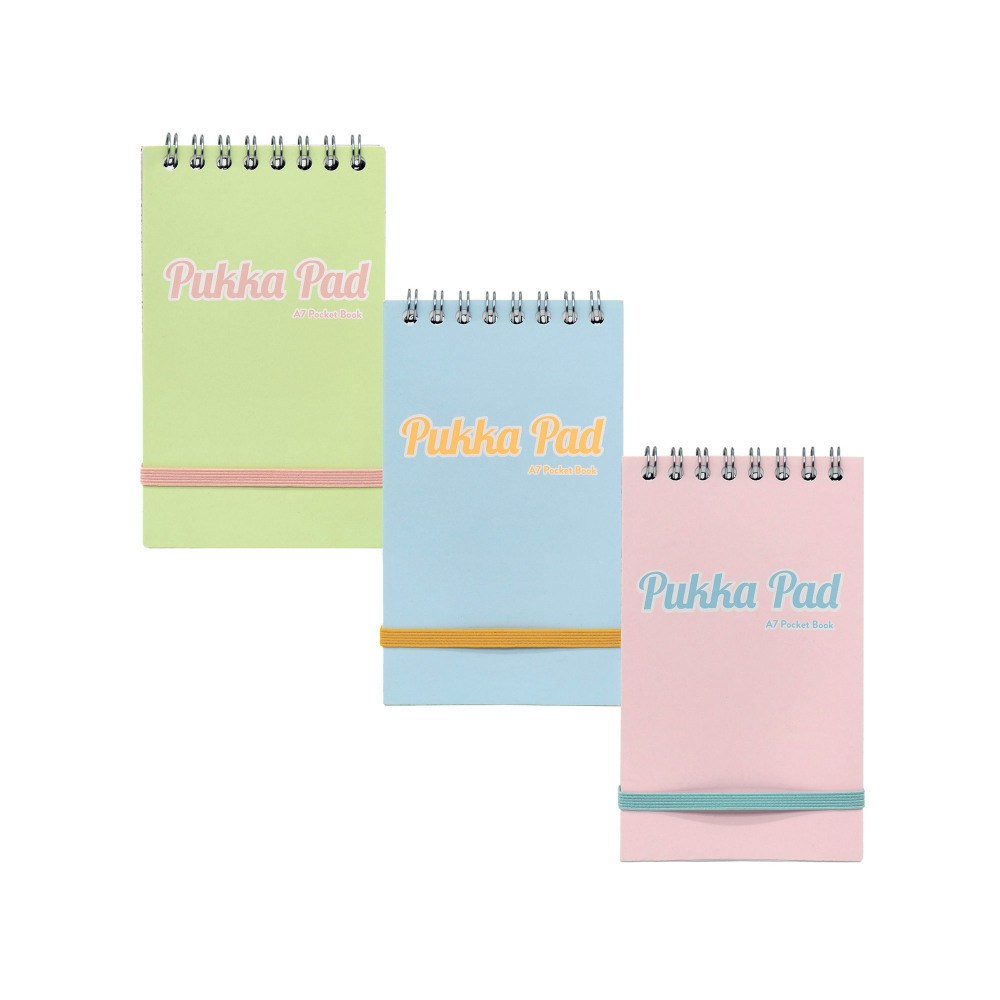 PUKKA PAD PSTL POCKET BK A7 AST PK6