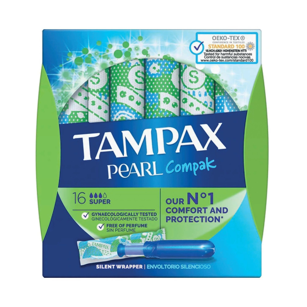 TAMPAX COMPAK PEARL SUP TMP BX16 PK4