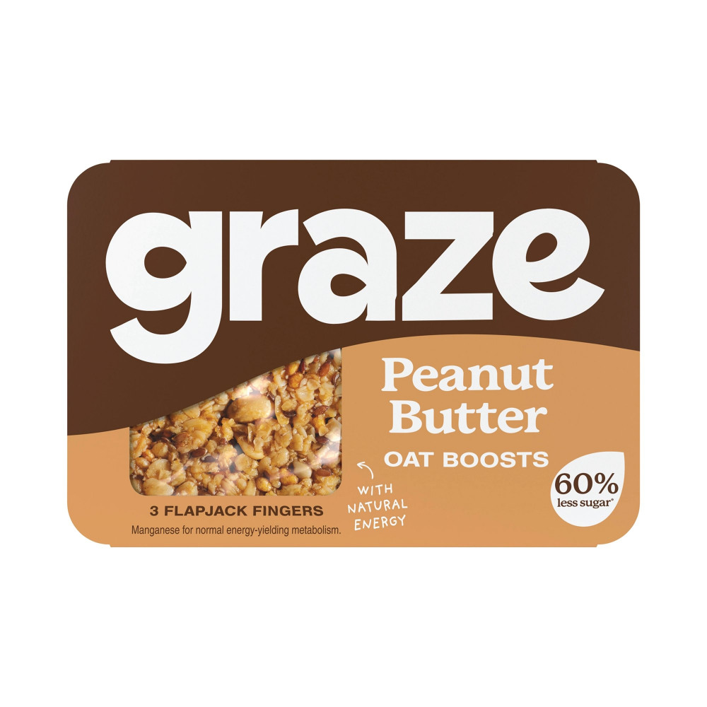 GRAZE PEANUT BUTTER FLAPJACK 50G PK9