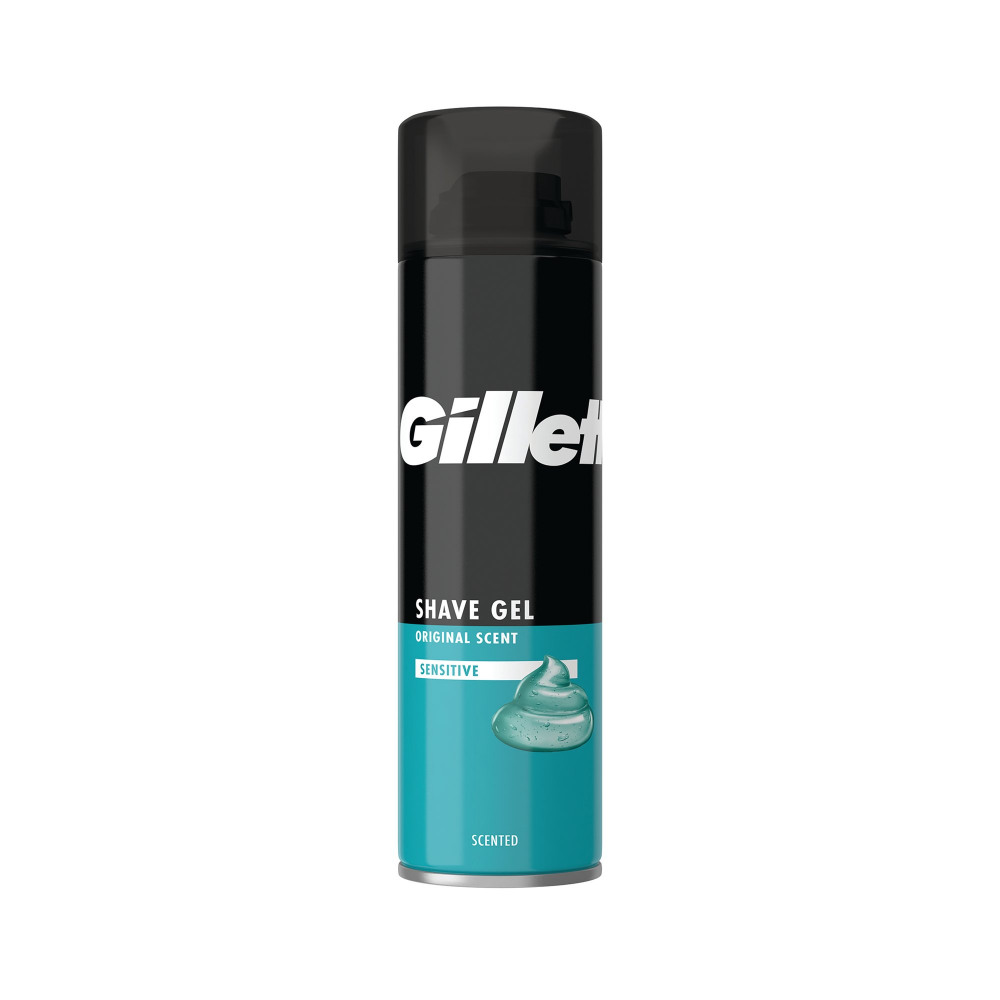 GILLETTE SHAVE GEL SENS 200ML PK6