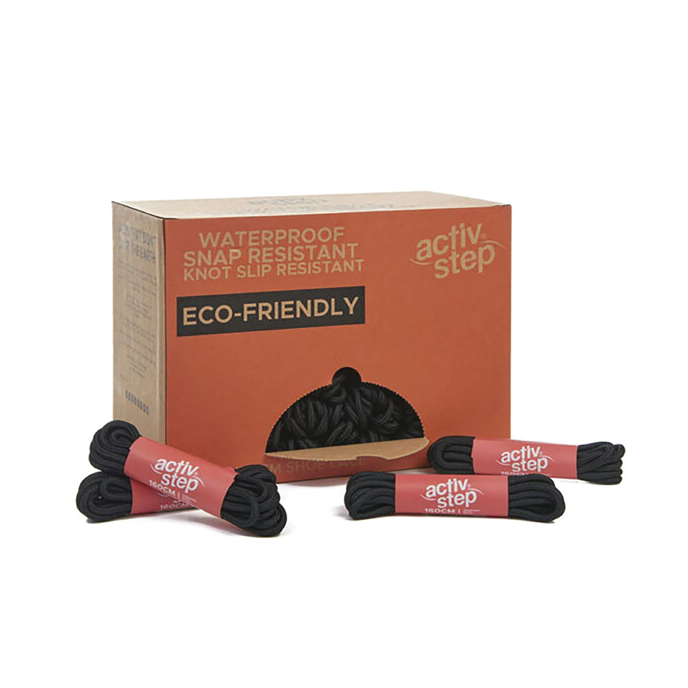 ACTIV-STEP BOOT LACES BLK 160CM PK50