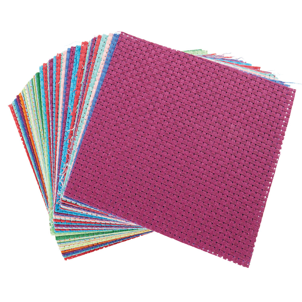 BINCA TEXTILE SQUARES ASSORTED PK50