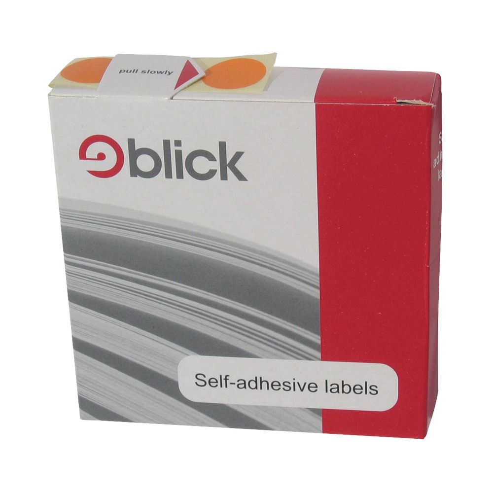 BLICK 19MM DIAMETER WHITE LABELS