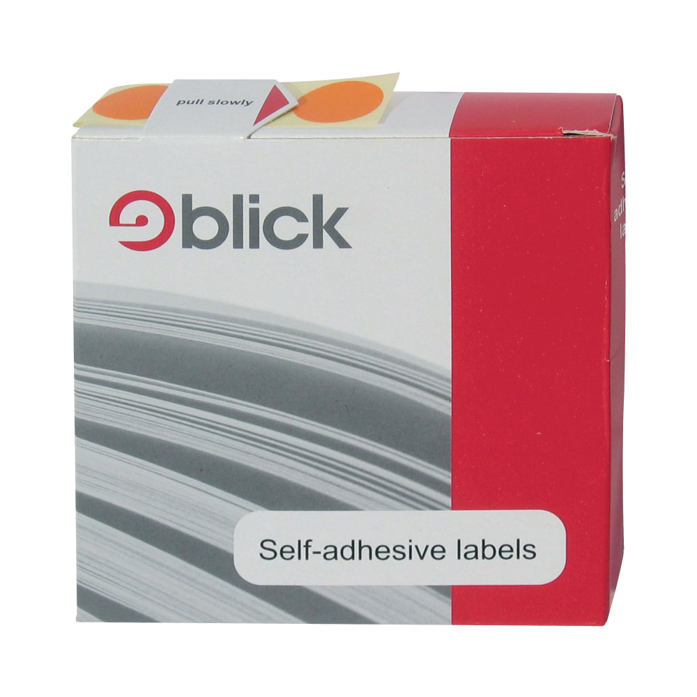 BLICK DISP S/A LABEL 19MM BLU PK1280