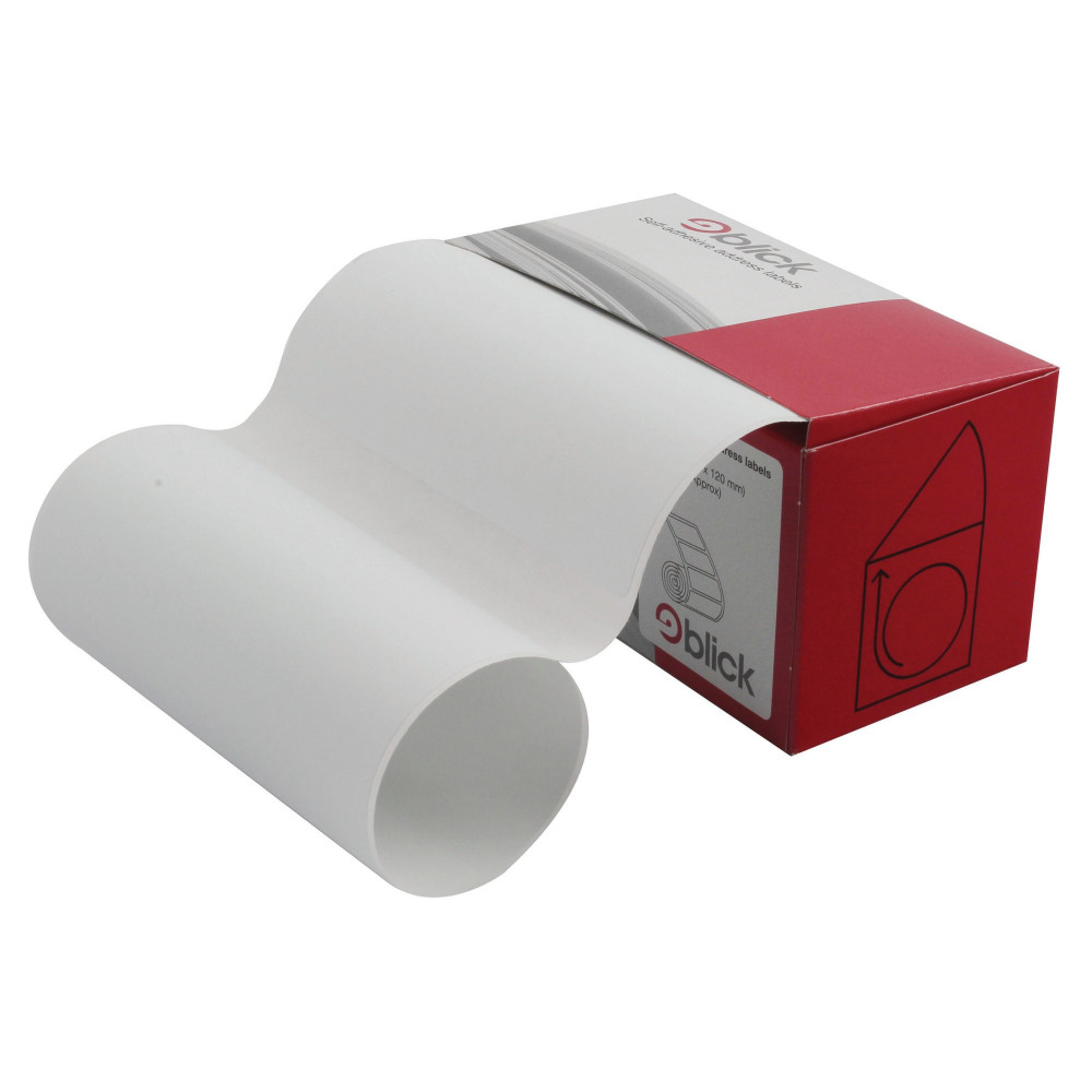 BLICK 80X120MM TYPIST LABELS WHT P80