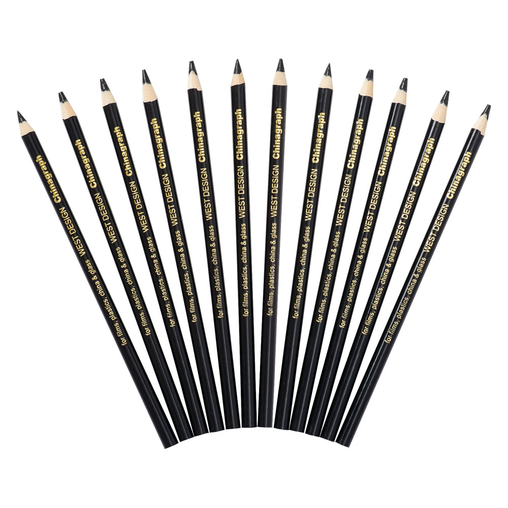 WEST DESIGN CHINA PENCIL BLACK PK12