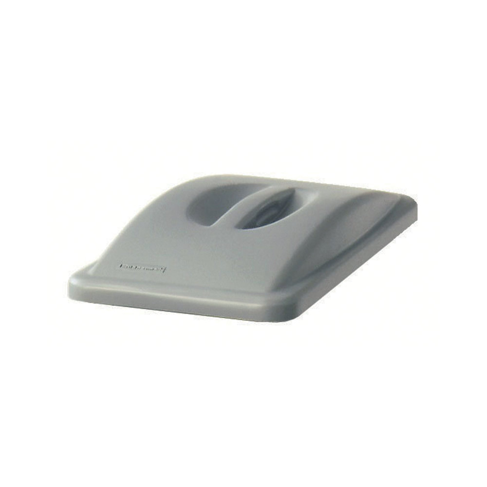 RUBBERMAID SLIM JIM HNDL TOP LID GRY