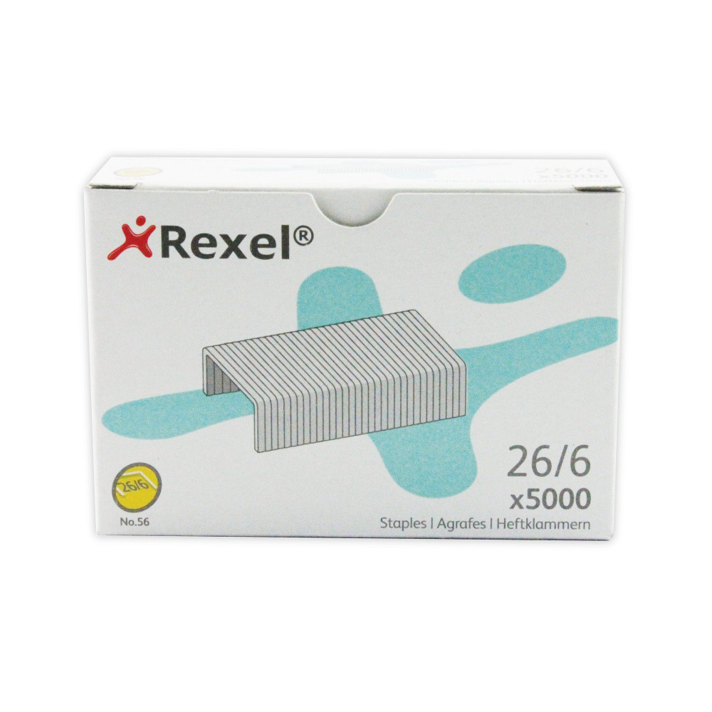 REXEL NO56 STAPLES METAL 6MM PK5000