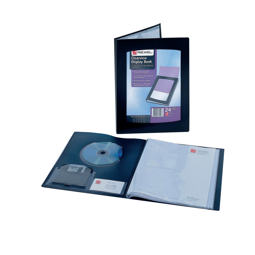 REXEL CLEARVIEW DISP BOOK 24 PKT A5