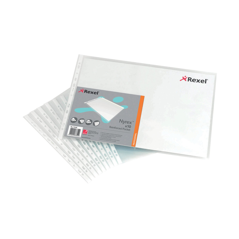 REXEL NYREX PKT A3/A4 TOP CLR PK10