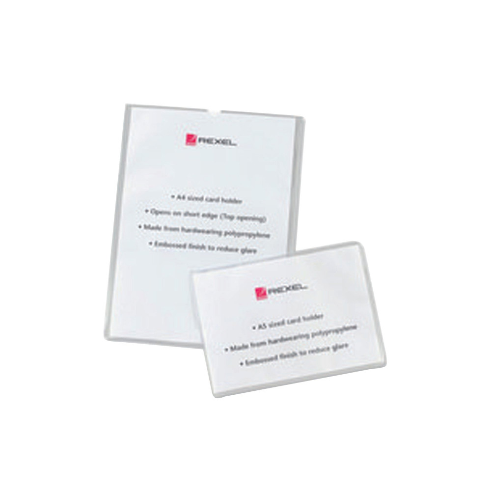 REXEL CARD HOLDERS A4 CLEAR PK25