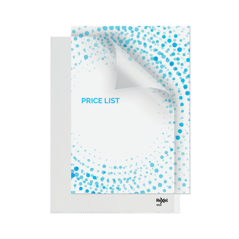 REXEL NYREX CUT BACK FLDR A4 CLR P25
