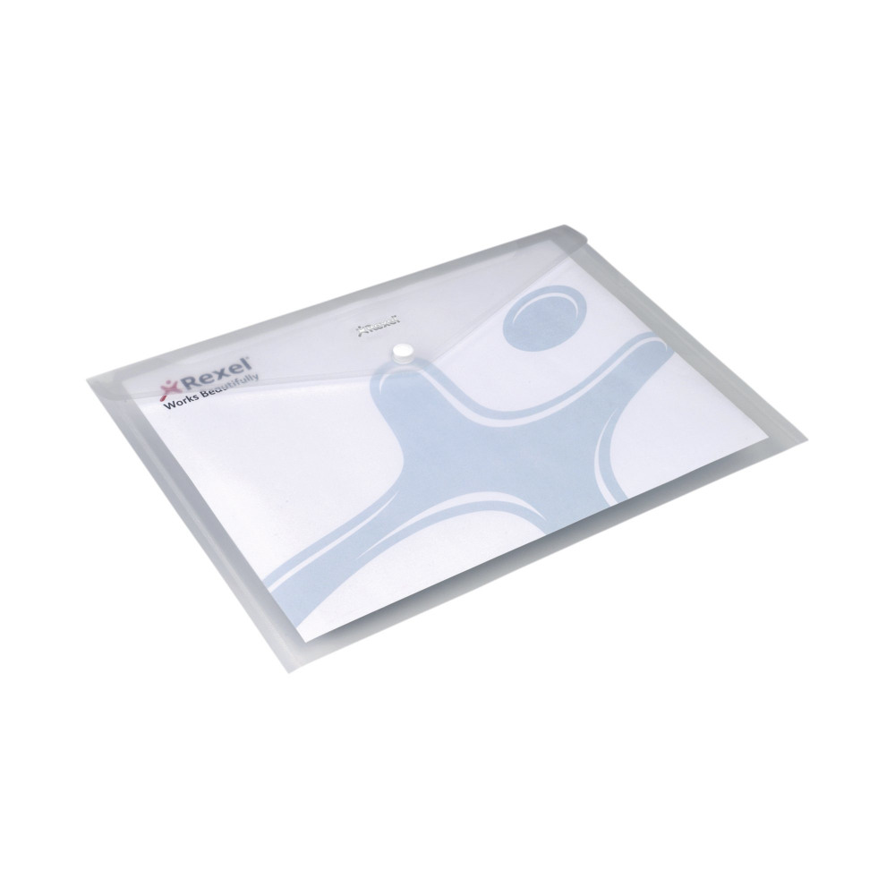 REXEL ICE POPPER WALLET A4 CLR PK5