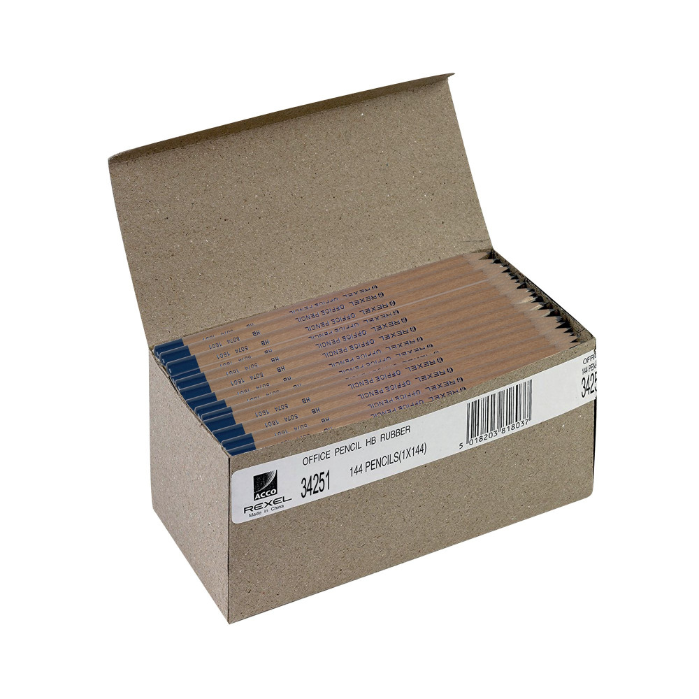 REXEL HB OFFICE PENCIL NATURAL P144