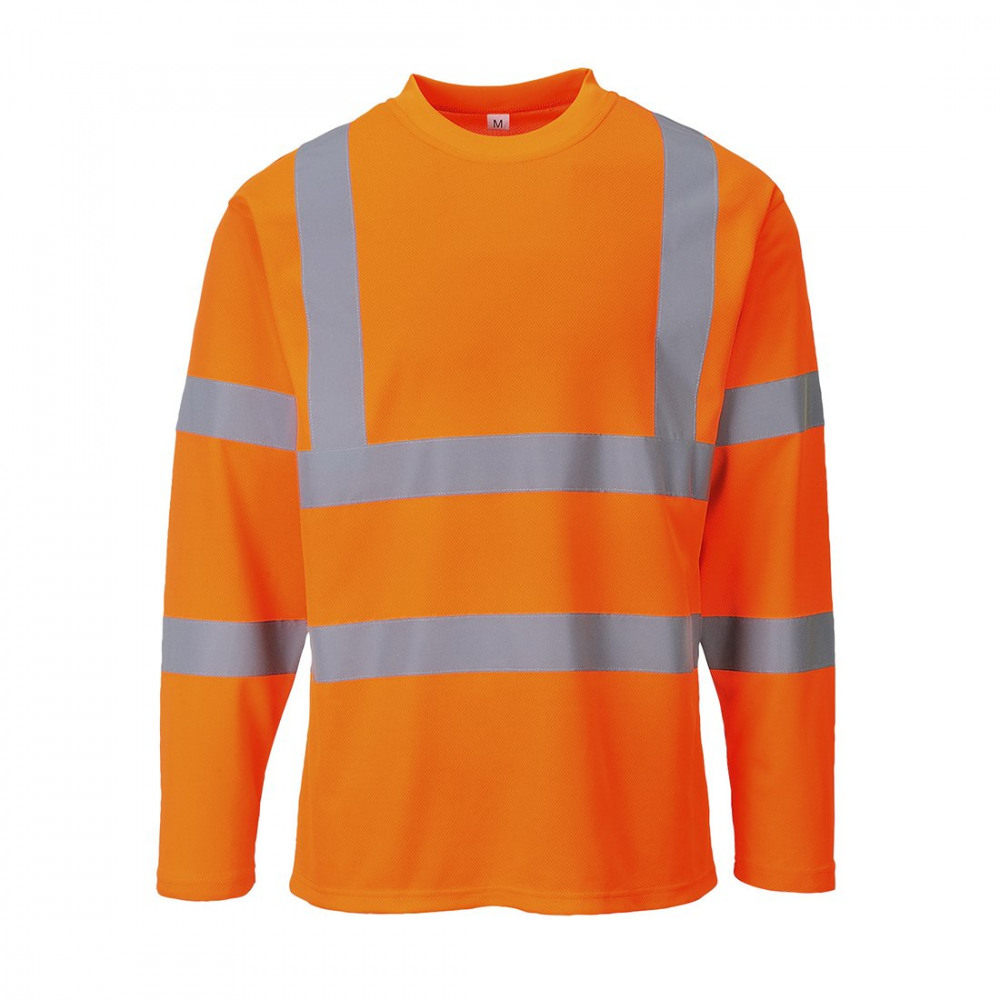 HIVIS CTN COMF T-SHIRT LS OG XL