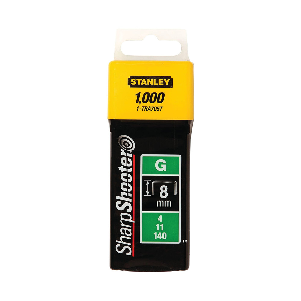 STANLEY 8MM STAPLES PK1000